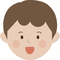 초등학생 어린이 웃는얼굴 이미지 일러스트