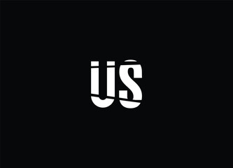 US  abstract logo design and letter logo