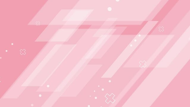 流れる線と上向きの矢印のループアニメーション　
背景ピンク系グラデーション　素材は白色