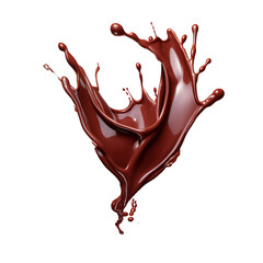 Isolated Flowing Melted Chocolate, Ensuring a Tempting Appearance in Culinary Designs