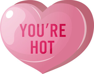 Sweet Conversation on Candy Hearts Pastel Color for Valentine s Day