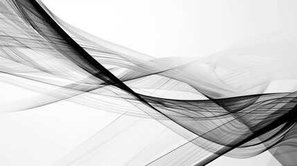Linear Contrast: Minimalist Abstract Art, Depth and Perspective in Black and White