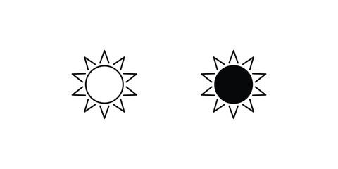 sunflower icon with white background vector stock illustration