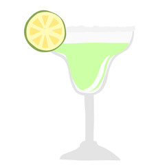 cocktail with lemon and lime
