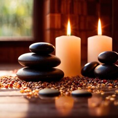 Obraz na płótnie Canvas spa wellness relaxation and healing area concept photo