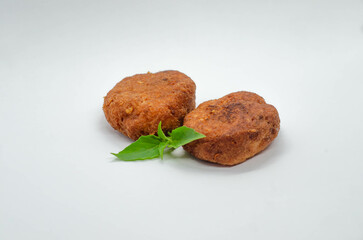 Perkedel or bergedel is a typical Indonesian dish made from potatoes, either fried or boiled before being mashed. They are then mixed with minced meat, sliced ​​scallions, celery leaves, and seasoning