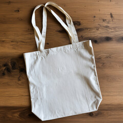 white tote bag hanging