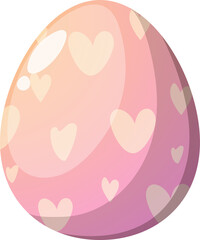 Happy Easter Day with Easter egg in Spring holiday