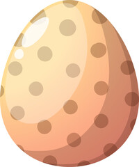 Happy Easter Day with Easter egg in Spring holiday
