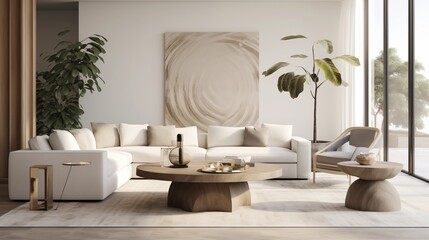 Mix of Organic and Geometric Shapes