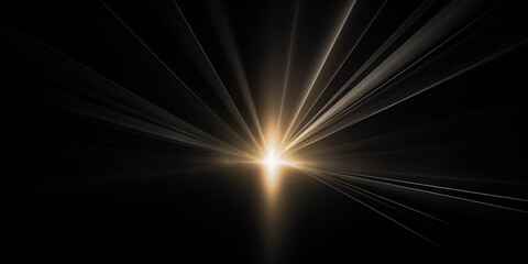 Abstract light rays illuminating on a black background.
- 744971402