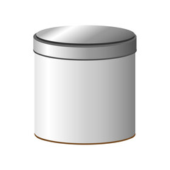シンプルな楕円形のアルミ缶のイラスト