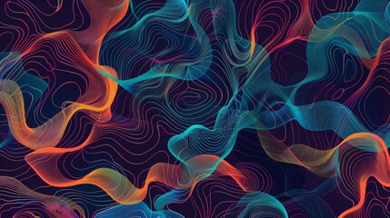 seamless, geometric, abstract, line, background, copy space, 16:9