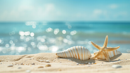 Fototapeta na wymiar beautiful sea sand summer background