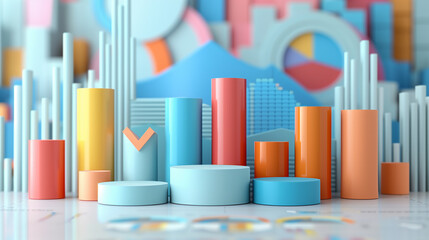 3D graph, various shapes