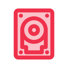 hard disk outline fill icon