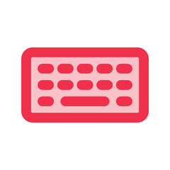 keyboard outline fill icon