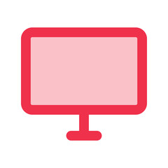 monitor outline fill icon