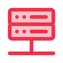Obraz premium server outline fill icon