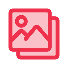 image gallery outline fill icon