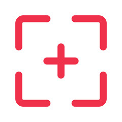 focus outline fill icon