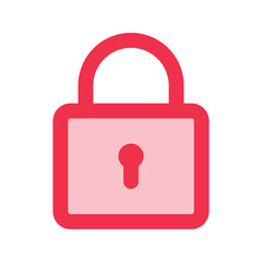 lock outline fill icon