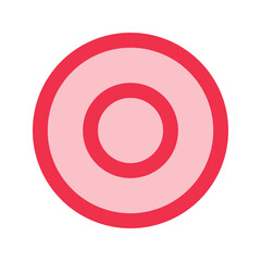 record outline fill icon