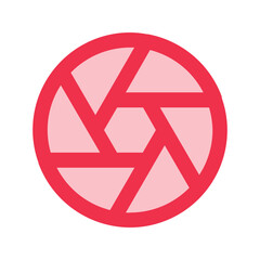 Fototapeta premium shutter outline fill icon