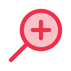 Fototapeta premium zoom in outline fill icon