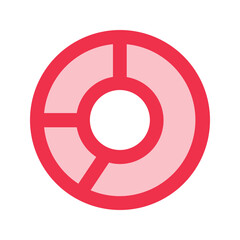 pie chart outline fill icon