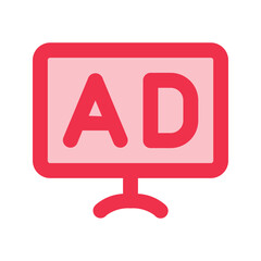 Ad outline fill icon