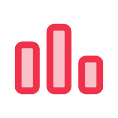 bar chart outline fill icon