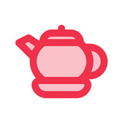 teapot outline fill icon
