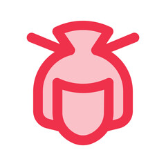 woman outline fill icon