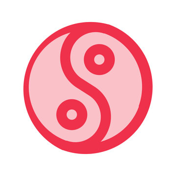 recommend clip art: yin yang outline fill icon
