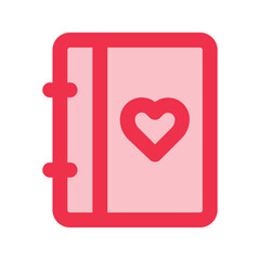 diary outline fill icon