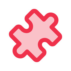 puzzle outline fill icon