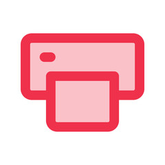 printer outline fill icon