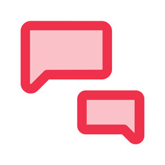Naklejka premium speech bubble outline fill icon