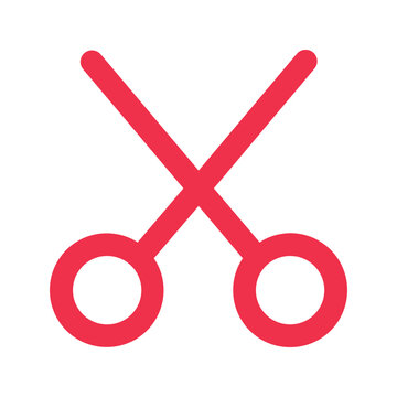 recommend clip art: scissors outline fill icon