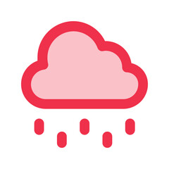 rain outline fill icon