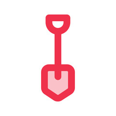 shovel outline fill icon