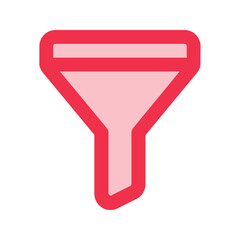 sales funnel outline fill icon