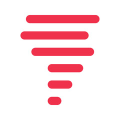 Obraz premium tornado outline fill icon