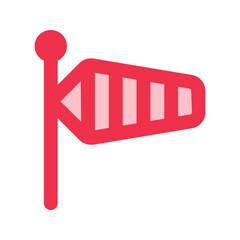 windsock outline fill icon
