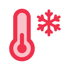 cold outline fill icon