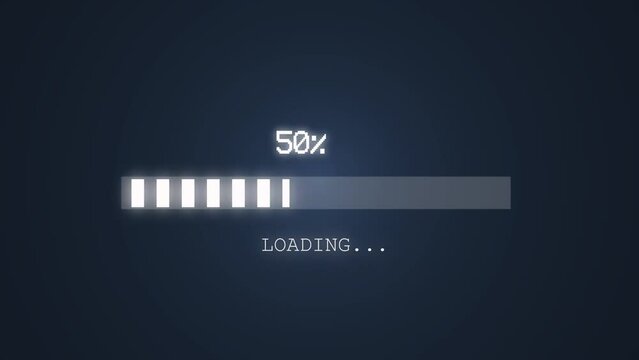 Loading bar downloading bar and progress loading animation, Loading Status bar Transfer Download 0-100%
