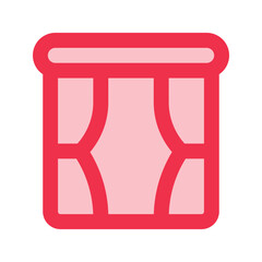 window outline fill icon