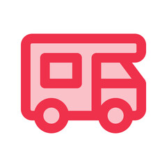 RV outline fill icon