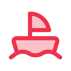 ship outline fill icon